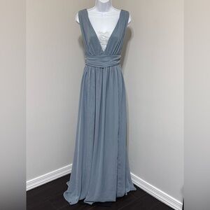 Windsor Light Blue Maxi Dress